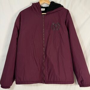 PINK Victoria's Secret Burgundy Bomber Jacket